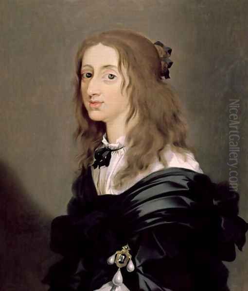 Queen Christina of Sweden (2), 1652 Oil Painting by Sebastien Bourdon