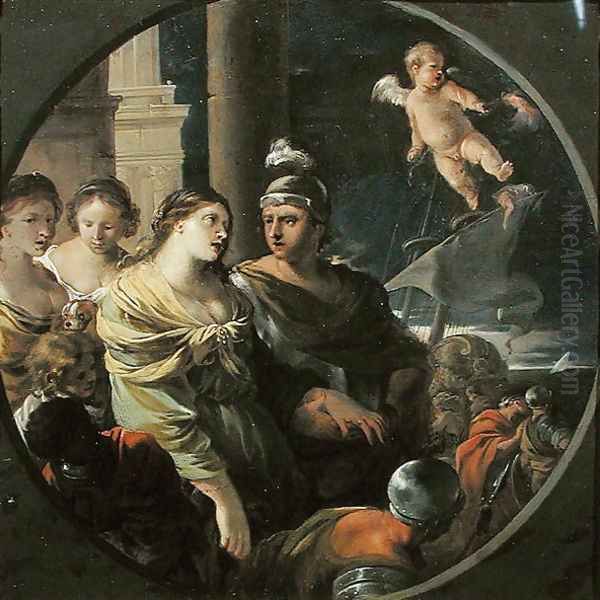 The Farewell of Dido and Aeneas Oil Painting by Sebastien Bourdon