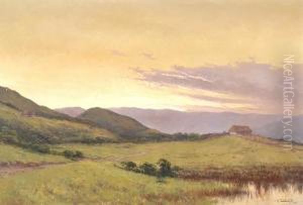 South-american Landscape Oil Painting by Jesus Maria Zamora Zamora