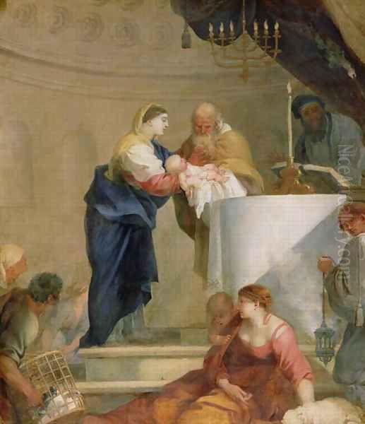 The Presentation in the Temple Oil Painting by Sebastien Bourdon