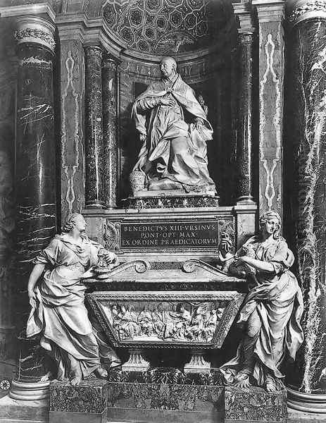 Tomb of Pope Benedict XIII Oil Painting by Pietro Bracci