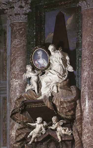 Tomb of Maria Clementina Sobieski Oil Painting by Pietro Bracci