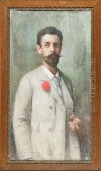 Ritratto Di Uomo Oil Painting by Giovanni Zangrando