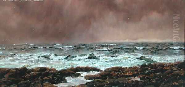 A Southerly on the Clyde, 14th June 1886 Oil Painting by John Edward Brett