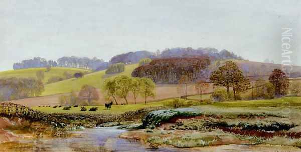 Springtime Near Morden Oil Painting by John Edward Brett