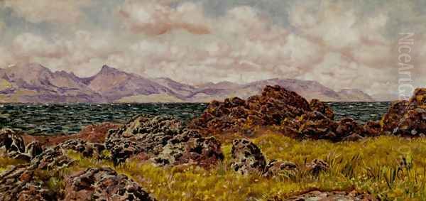 Farland Rocks Oil Painting by John Edward Brett