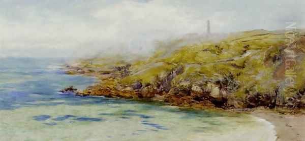 Fermain Bay, Guernsey Oil Painting by John Edward Brett