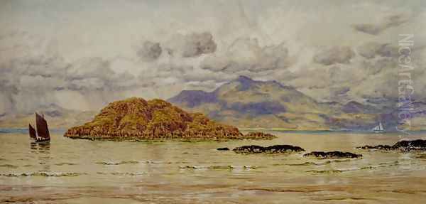 Maiden Island Oil Painting by John Edward Brett