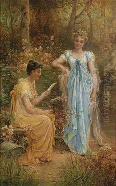 Im Vertrauen Oil Painting by Hans Zatzka