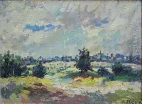 Paysage Oil Painting by Fiszel Zber