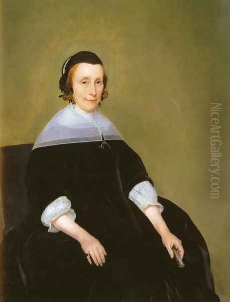 Portrait Of A Lady Oil Painting by Gerard Ter Borch