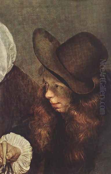 The Glass of Lemonade (detail) 1655-60 Oil Painting by Gerard Ter Borch