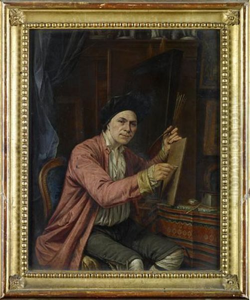 Self- Portrait Oil Painting by Gerrit Zegelaar