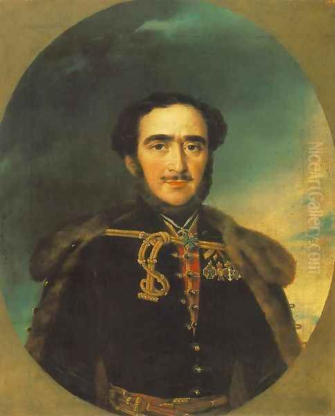 Szechenyi Istvan (vazlat), 1836 Oil Painting by Miklos Barabas