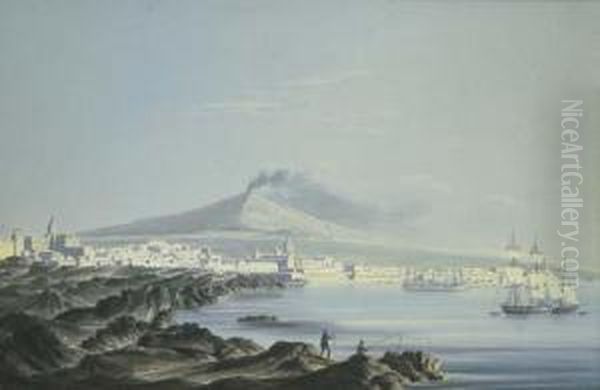 Veduta Di Catania Oil Painting by Francesco Zerillo