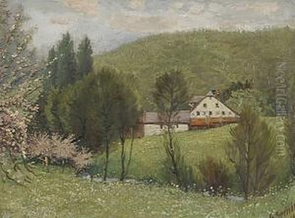 Muhle Im Odenwald by Heinrich Zernin