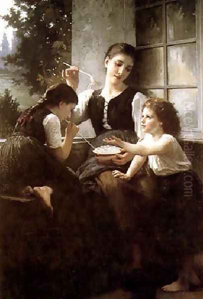 Bubbles Oil Painting by Elizabeth Jane Gardner Bouguereau