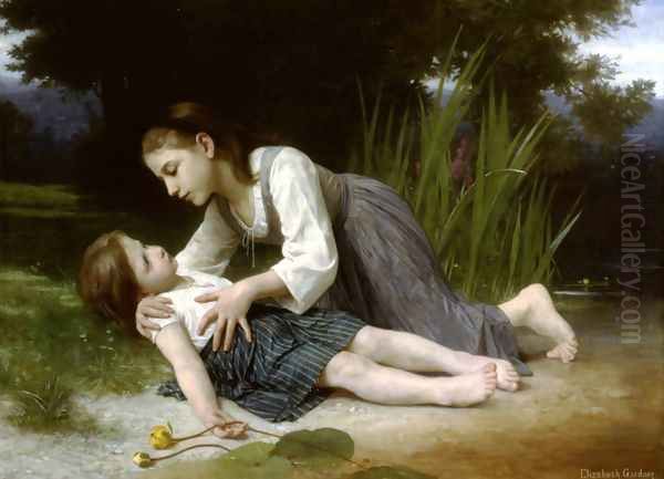 L'imprudente (The Imprudent Girl) Oil Painting by Elizabeth Jane Gardner Bouguereau