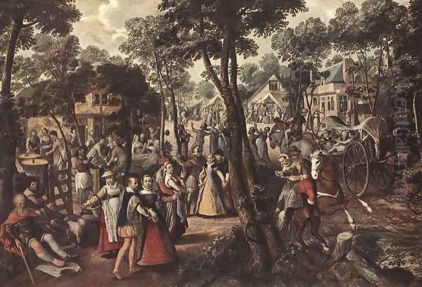 Village Feast Oil Painting by Joachim Beuckelaer