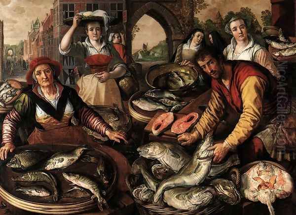 The Four Elements: Water 1569 Oil Painting by Joachim Beuckelaer