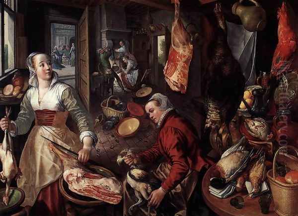 The Four Elements: Fire 1570 Oil Painting by Joachim Beuckelaer