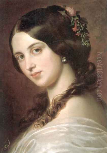 Madchenbildnis Oil Painting by Eugene de Blaas