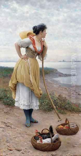 Daydreaming I Oil Painting by Eugene de Blaas