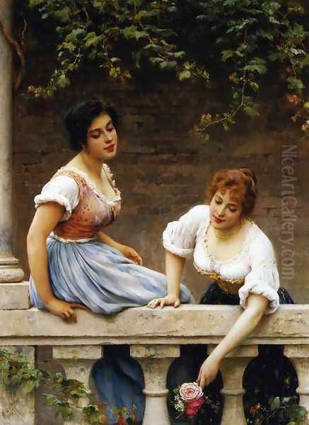 The Unseen Suitor Oil Painting by Eugene de Blaas