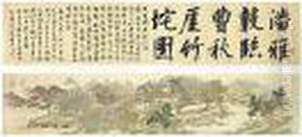 Bamboo Garden After Cao Yue (17th Century) Oil Painting by Pan Zhenyong