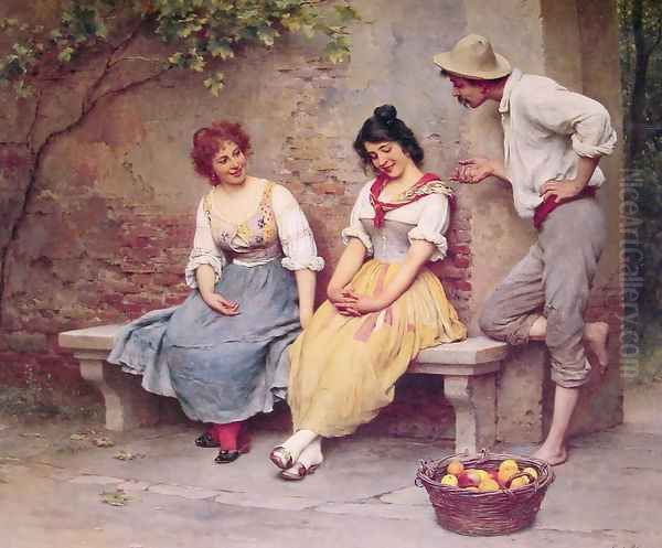 The Flirtation Oil Painting by Eugene de Blaas