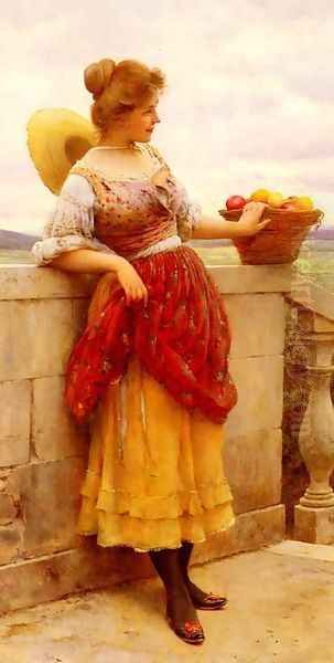 Le Plaisir (Pleasure) Oil Painting by Eugene de Blaas