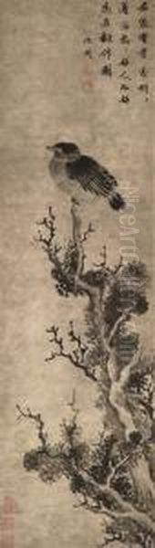 Hanging Scroll Oil Painting by Shen Zhou