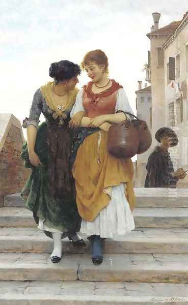 Confidences Oil Painting by Eugene de Blaas