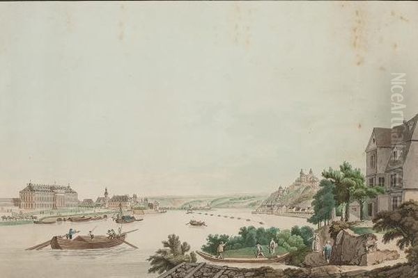 Ansicht Von Koblenz Oil Painting by Johann Ziegler