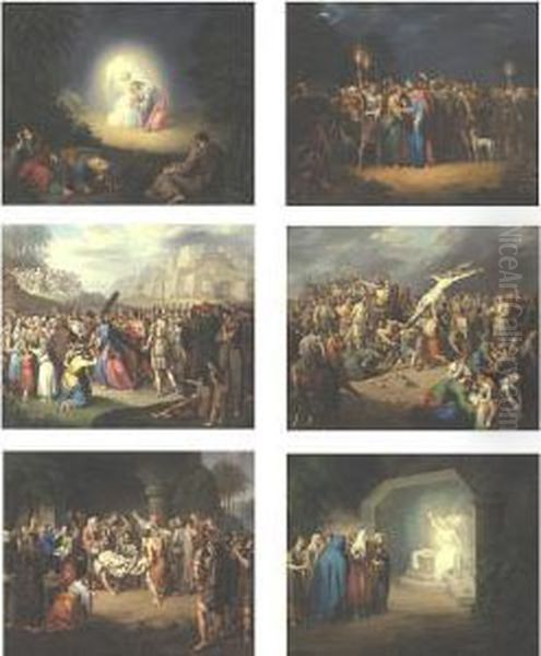 Scenes From The Passion Of Christ Oil Painting by Jules Claude Ziegler