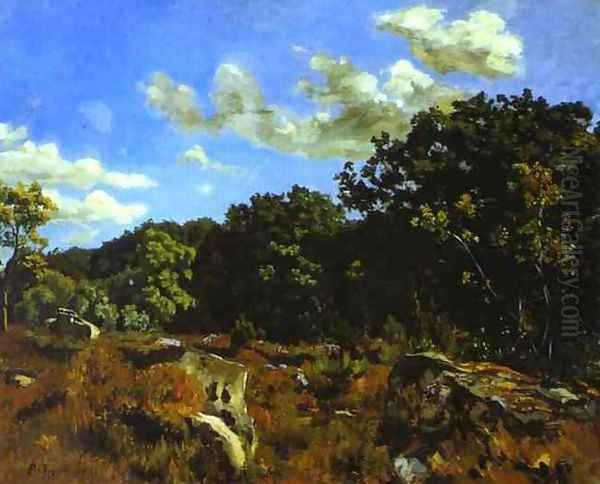 Landscape at Chailly Oil Painting by Frederic Bazille