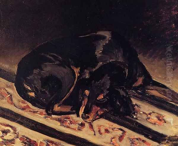 The Dog Rita Asleep Oil Painting by Frederic Bazille