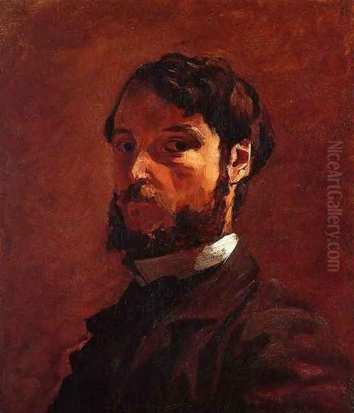 Portrait of a Man Oil Painting by Frederic Bazille