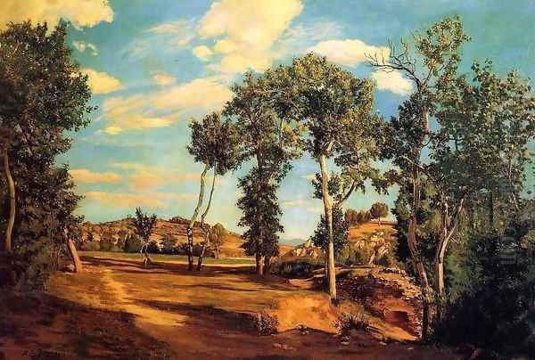 The Banks of the Lez 1870 Oil Painting by Frederic Bazille