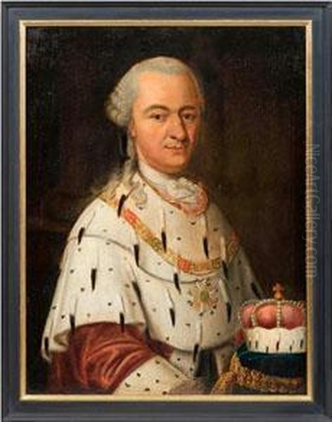 Karl Theodor Von Derpfalz In Kurfurstlichem Ornat Oil Painting by Johann Georg Ziesenis