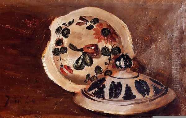 Soup Bowl Covers 1864 Oil Painting by Frederic Bazille