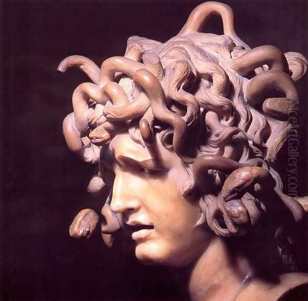 Medusa Oil Painting by Gian Lorenzo Bernini