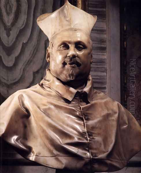 Bust of Cardinal Scipione Borghese Oil Painting by Gian Lorenzo Bernini