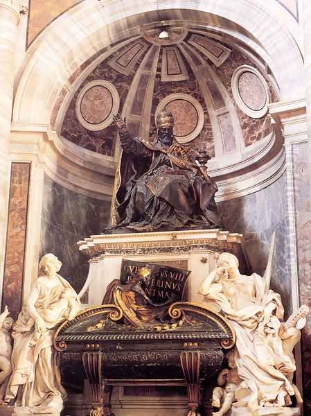 Tomb of Pope Urban VIII Oil Painting by Gian Lorenzo Bernini