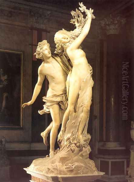 Apollo and Daphne Oil Painting by Gian Lorenzo Bernini