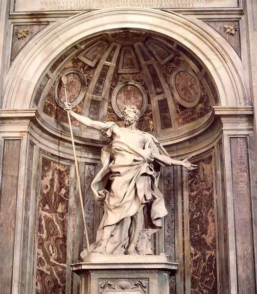 St. Longinus Oil Painting by Gian Lorenzo Bernini