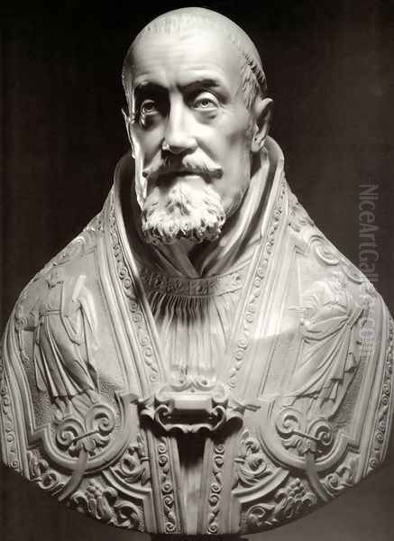 Bust of Pope Gregory XV Oil Painting by Gian Lorenzo Bernini