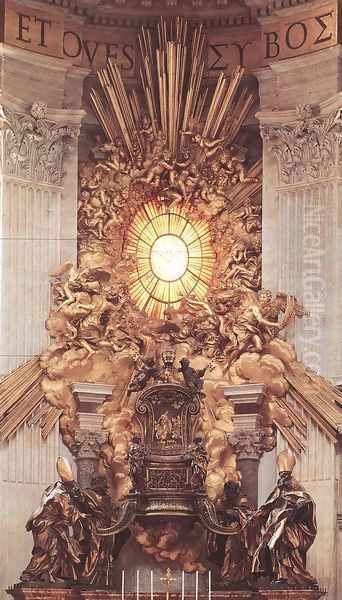 The Throne of Saint Peter Oil Painting by Gian Lorenzo Bernini