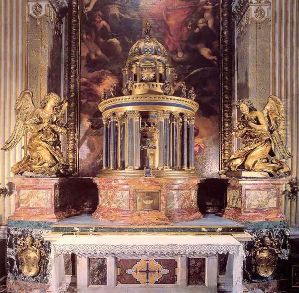 Altar of the Cappella del Sacramento Oil Painting by Gian Lorenzo Bernini