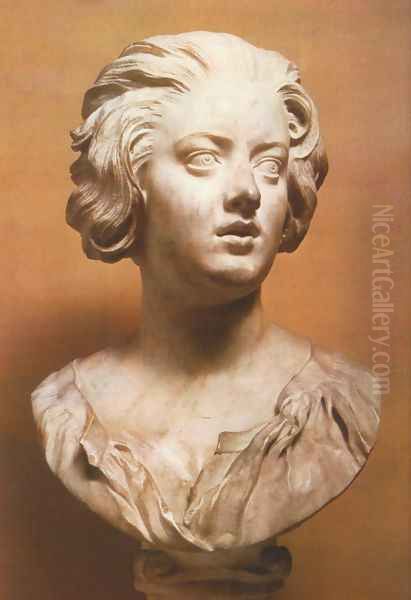 Bust of Constanza Bonarelli Oil Painting by Gian Lorenzo Bernini